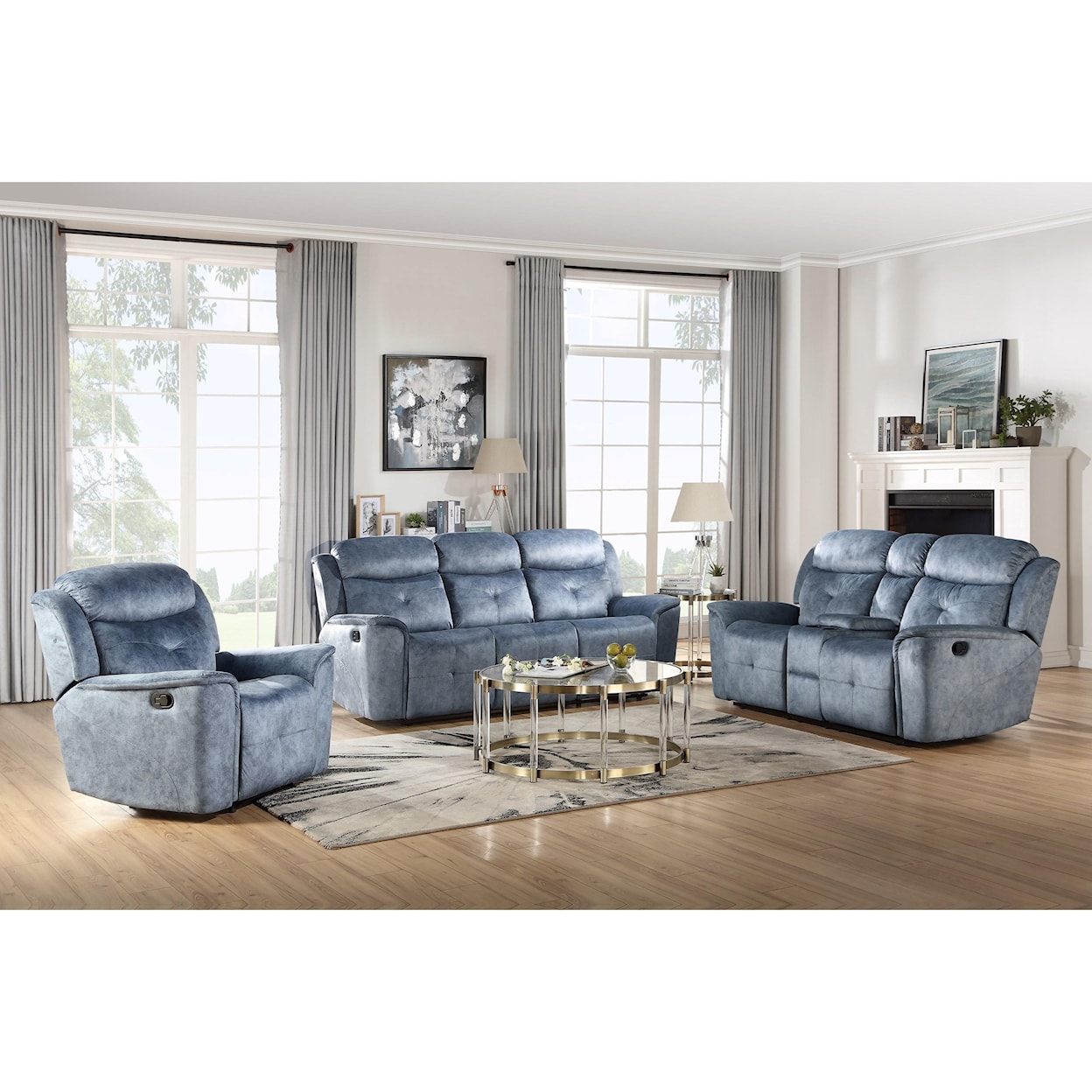 Acme Furniture Mariana Motion Loveseat w/Console