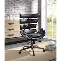 Contemporary Office Chair with Top Gran Leather
