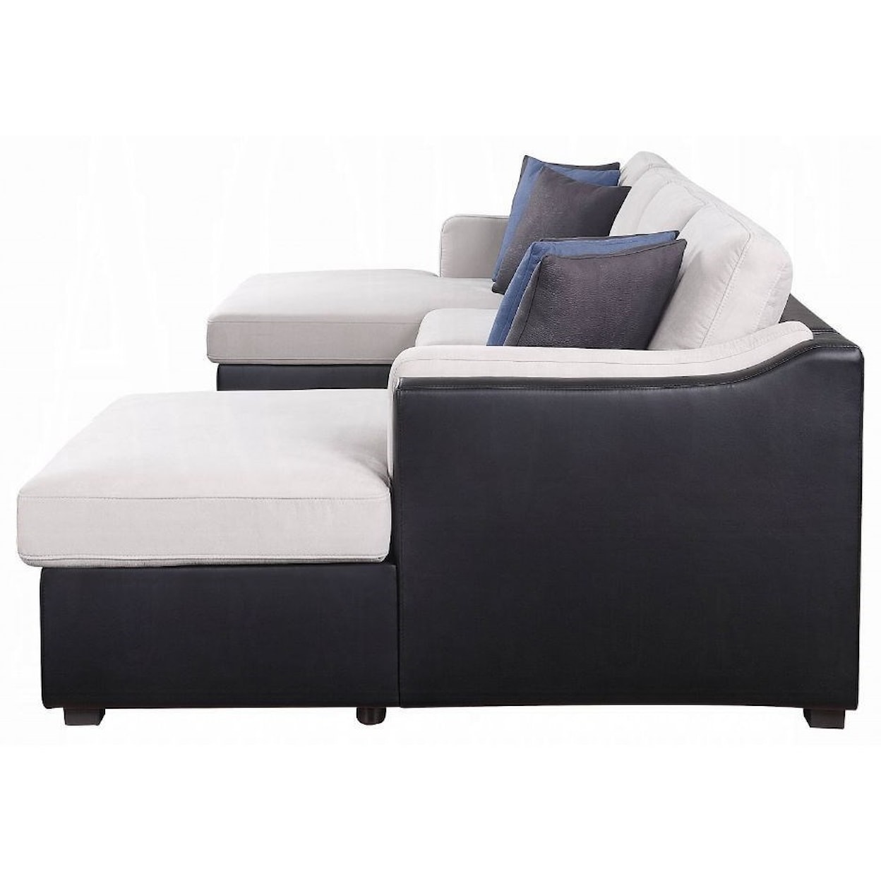 Acme Furniture Merill Sectional Sofa with Sleeper