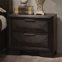 Transitional Nightstand with Felt-Lined Drawer