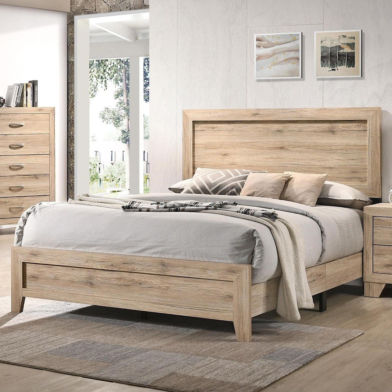 Acme Furniture Miquell Queen Panel Bed