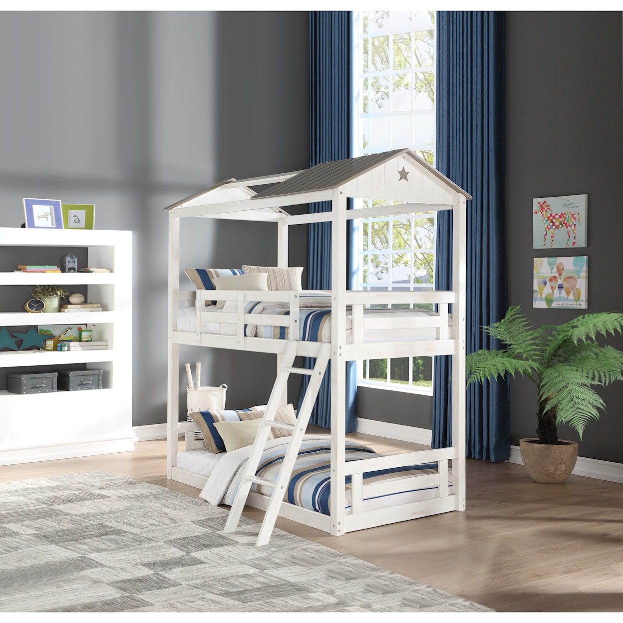 Acme Furniture Nadine Cottage Twin/Twin Bunk Bed