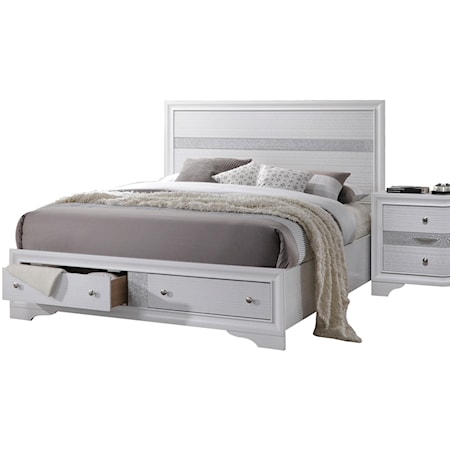 Queen Bed w/Storage