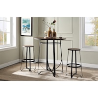 Industrial 3-Piece Bar Height Set