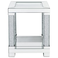 Glam Mirrored End Table