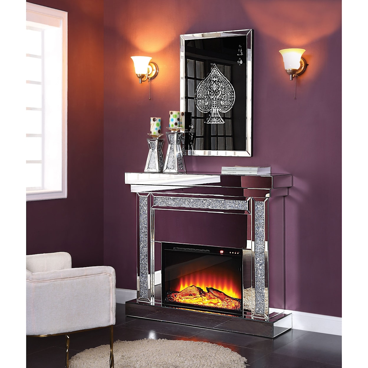 Acme Furniture Noralie Fireplace