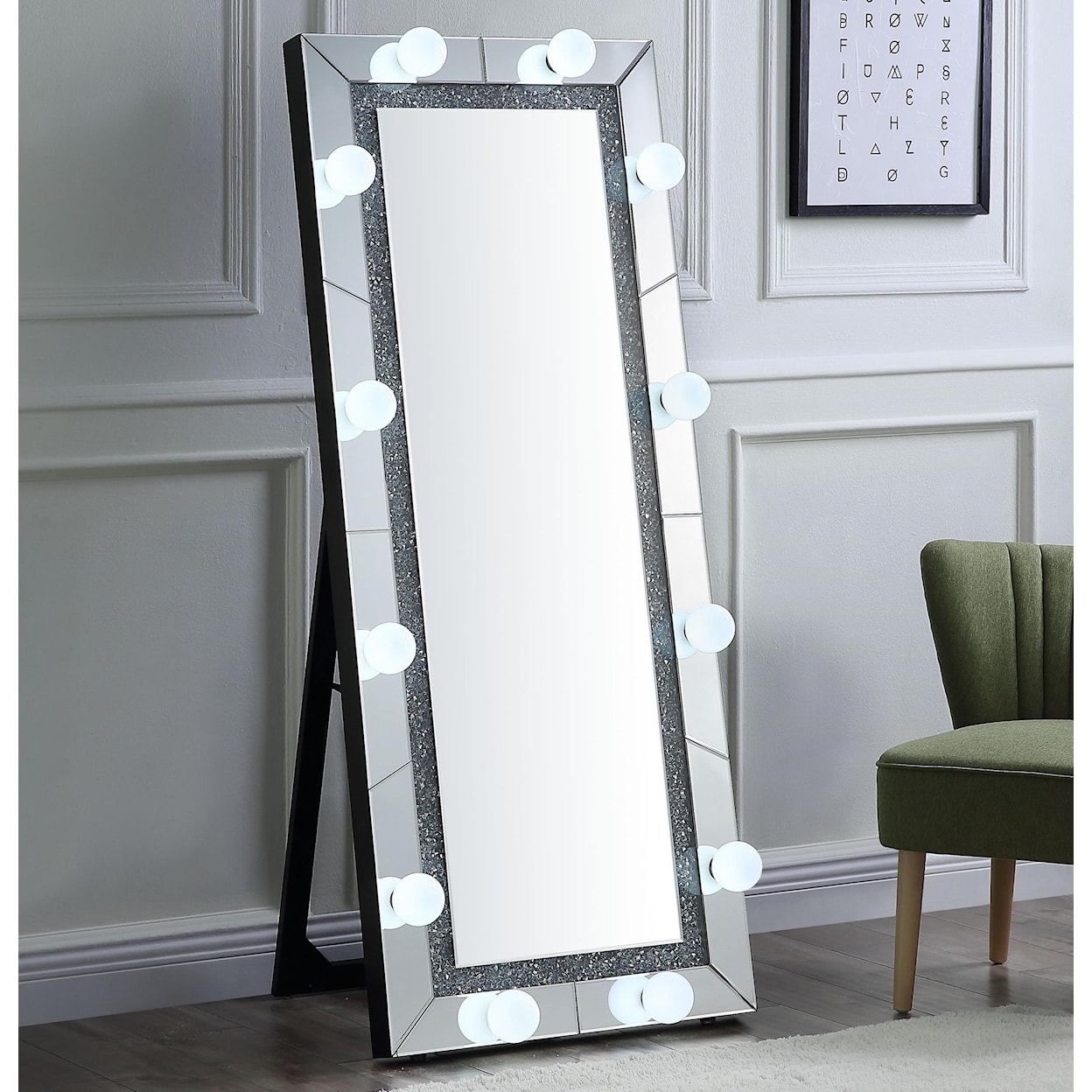 Acme Furniture Noralie Accent Mirror (Floor)