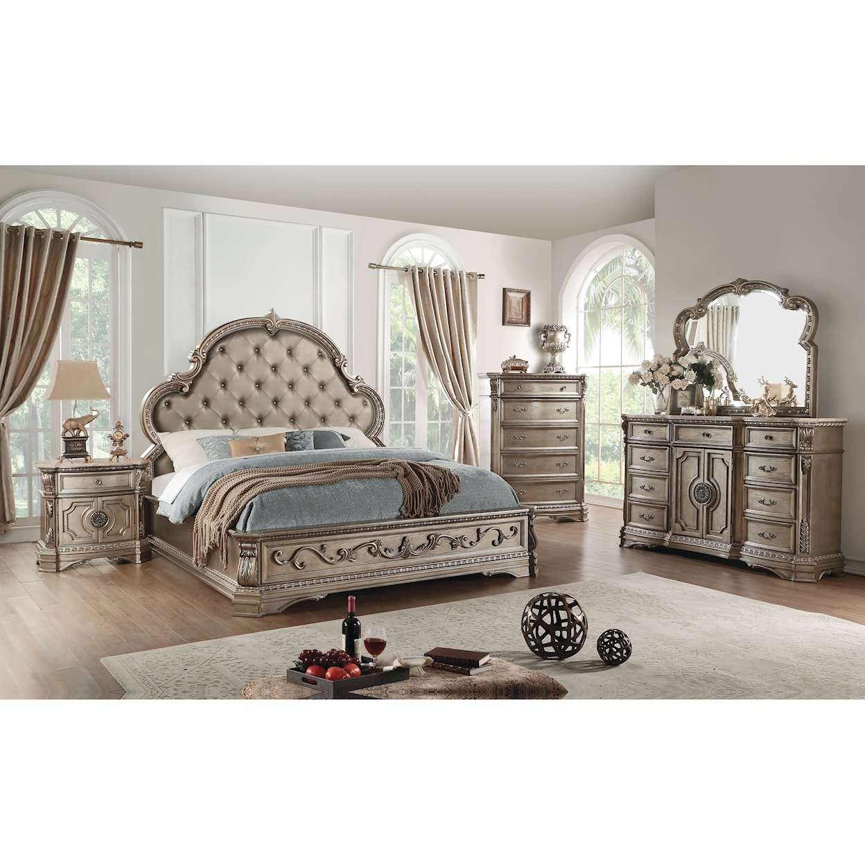Acme Furniture Northville 7pc Queen Bedroom Group