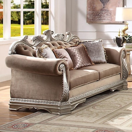 Loveseat w/4 Pillows