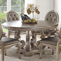 Traditional 60 Inch Round Dining Table