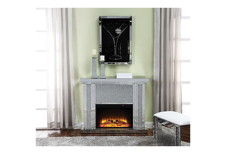 Nowles Fireplace by Acme Furniture at Value City Furniture