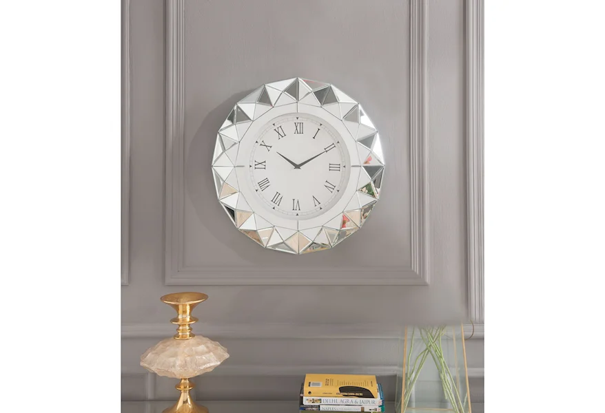 Nyoka Wall Clock by Acme Furniture at Dream Home Interiors