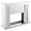 Acme Furniture Nysa AC/NYSA MIRRORED FIREPLACE | .