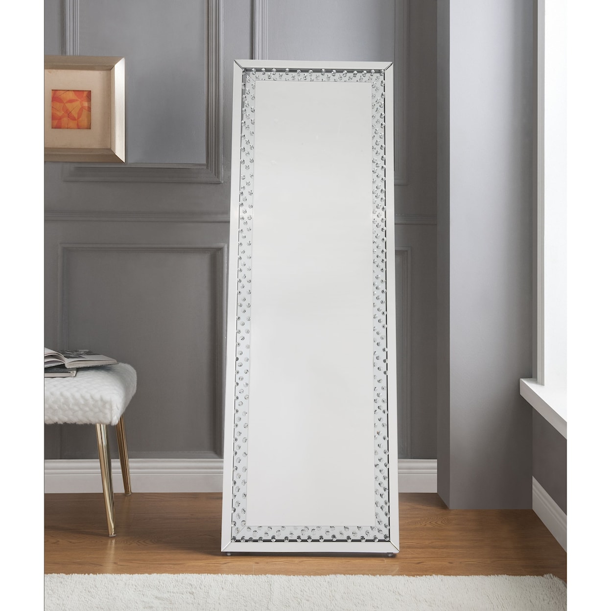 Acme Furniture Nysa Accent Floor Mirror