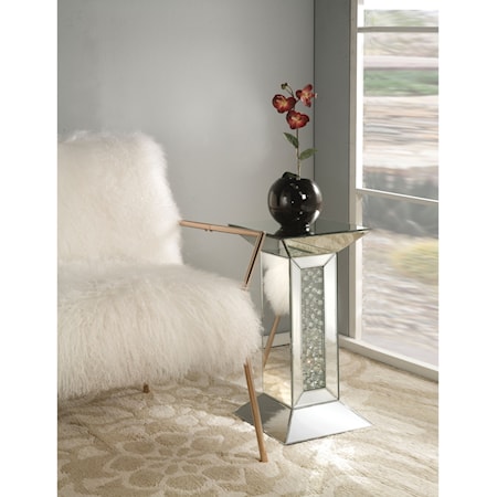 NYSA MIRRORED & CRYSTAL PEDESTAL |