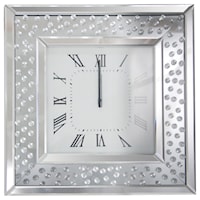 RECTANGLE CRYSTAL WALL CLOCK |