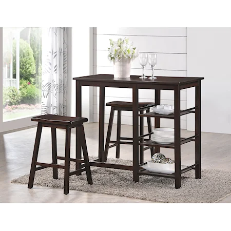 2 Piece Counter Height Table Set