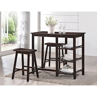 2 Piece Counter Height Table Set