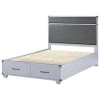 Transitional Twin Storage Bed