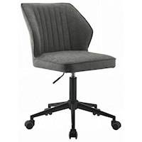 Contemporary Adjustable Office Chair with Wheels