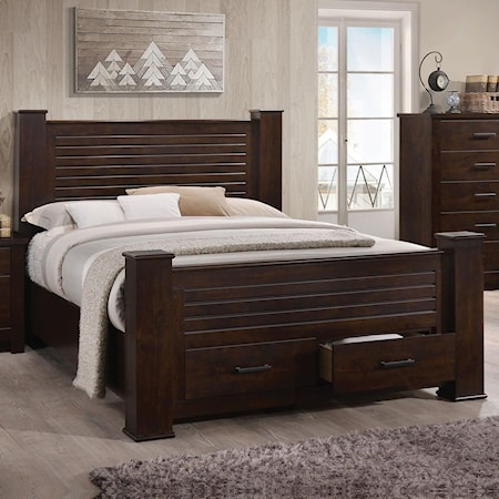 Queen Bed w/Storage