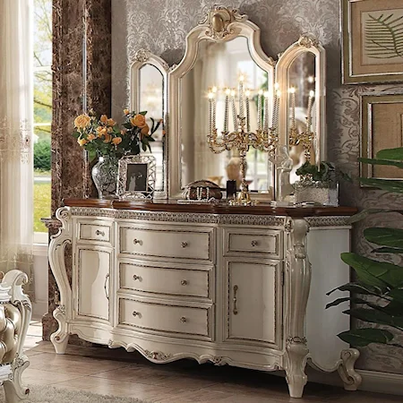 Dresser + Mirror Set