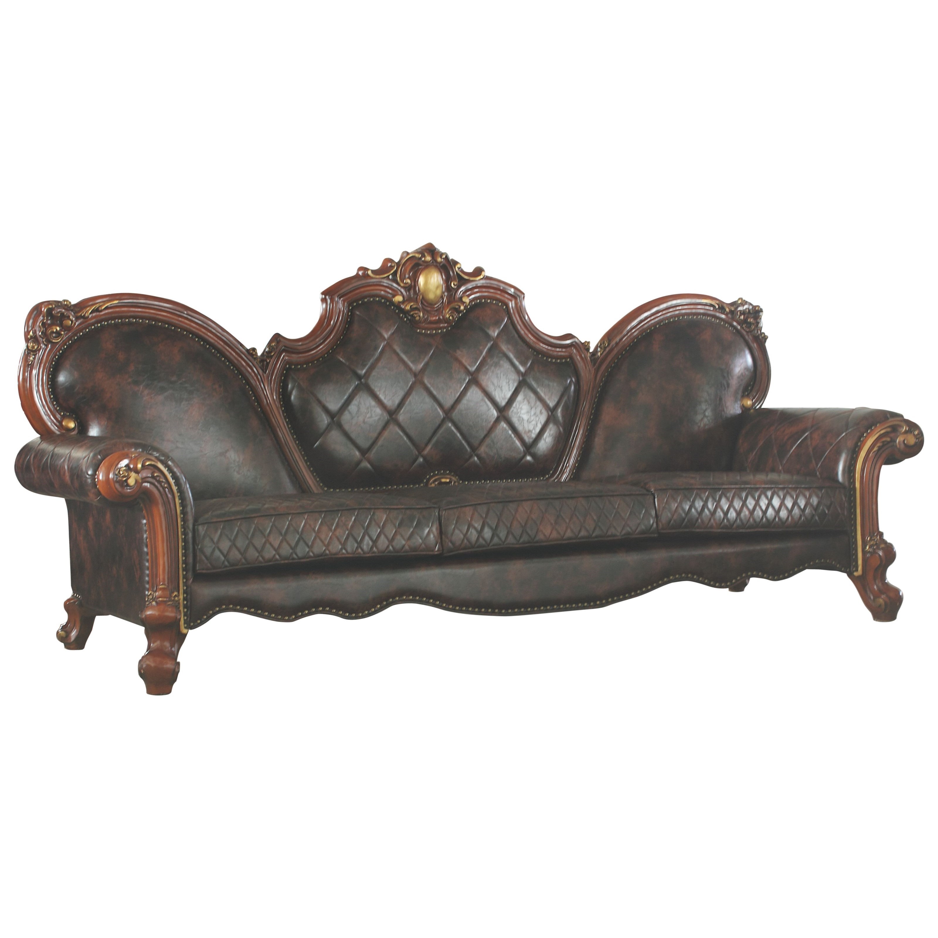 Oversized Sofa w/ 5 Pillows