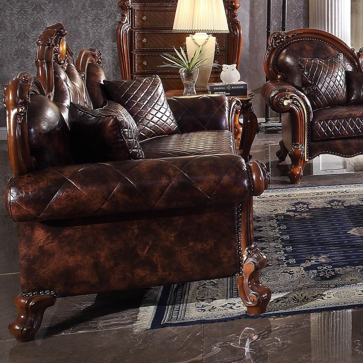 Acme Furniture Picardy Sofa w/ 3 Pillows