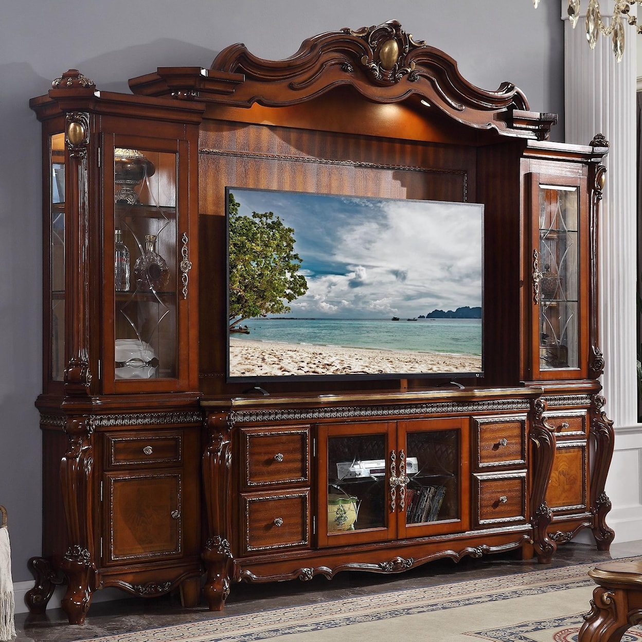 Acme Furniture Picardy  Entertainment Center