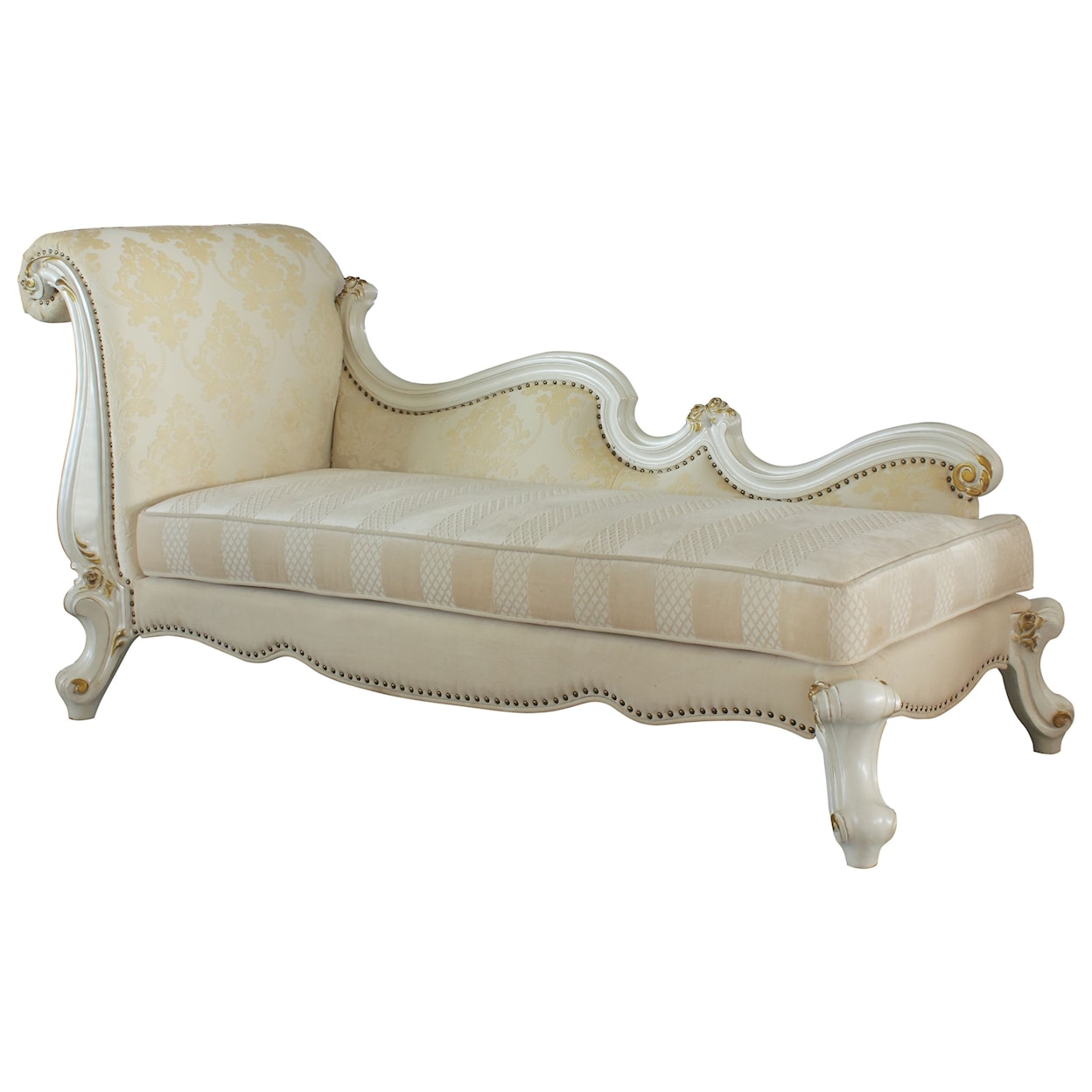 Acme Furniture Picardy Chaise w/ Pillows