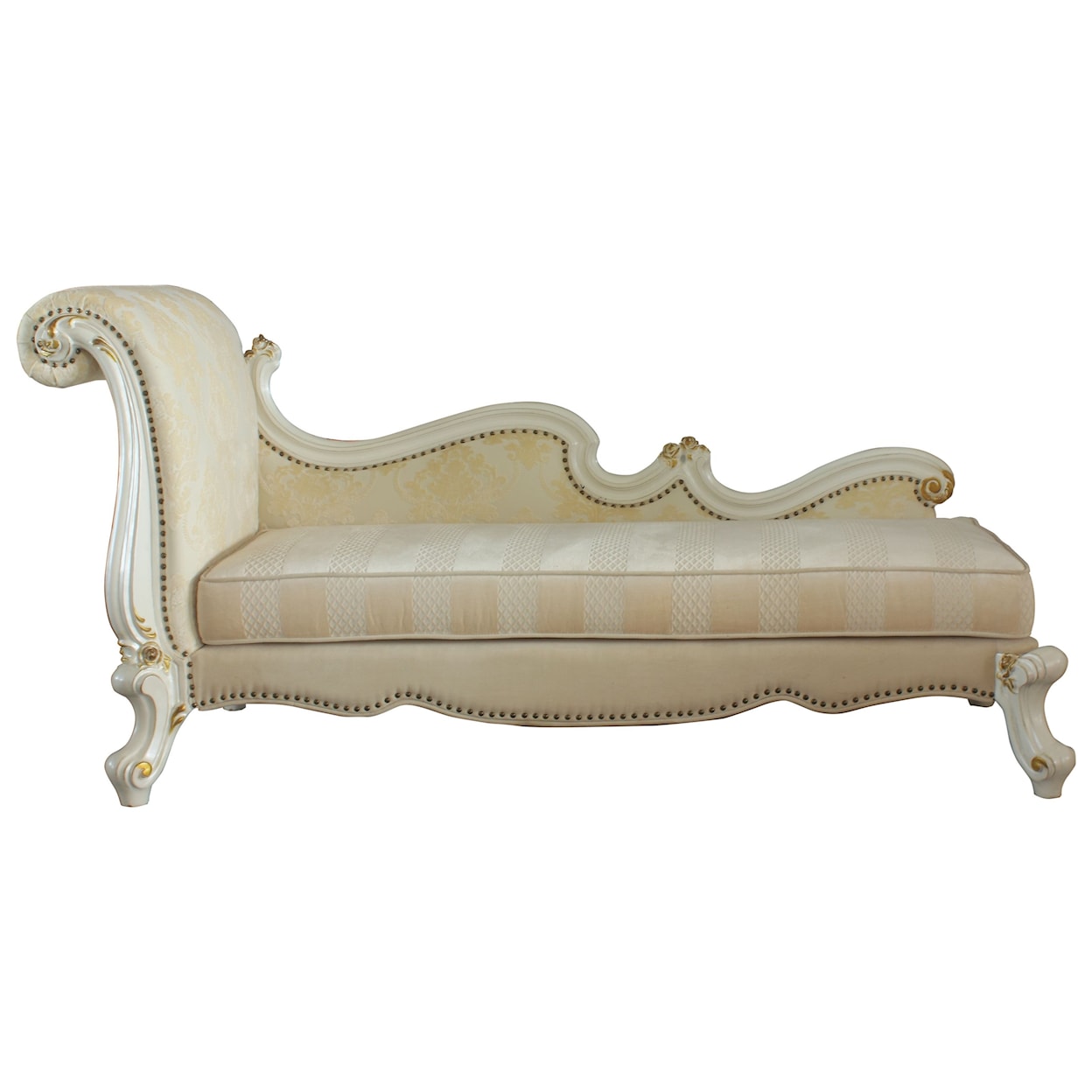 Acme Furniture Picardy Chaise w/ Pillows