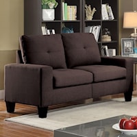 Casual Tufted Loveseat