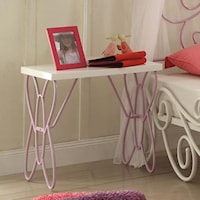 Nightstand with Butterfly Accents