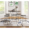 Acme Furniture Qamar Counter Height Dining Set with 4 Chairs