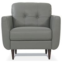 Contemporary Chair with Button Tufting