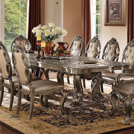 Dining Table w/Double Pedestal