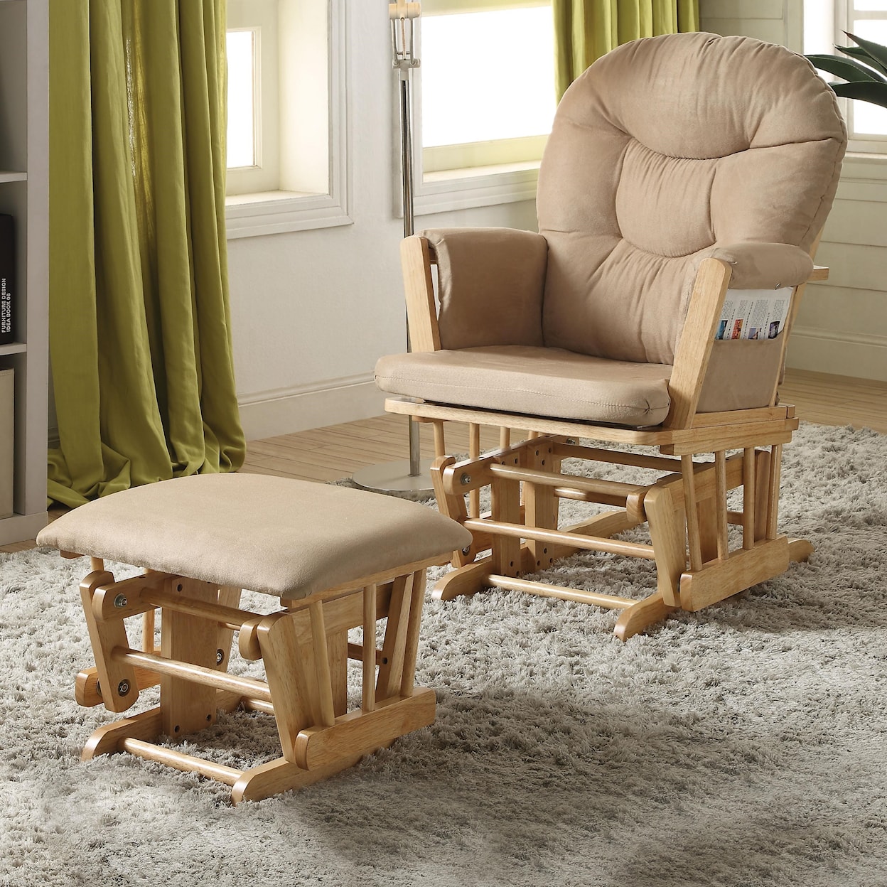 Acme Furniture Rehan Glider Chair & Ottoman