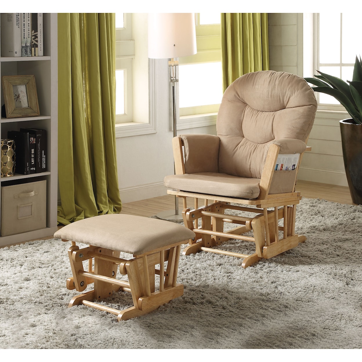 Acme Furniture Rehan Glider Chair & Ottoman