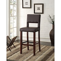 Upholstered Transitional Bar Chair