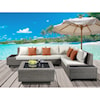 Acme Furniture Salena Patio Sectional & Cocktail Table