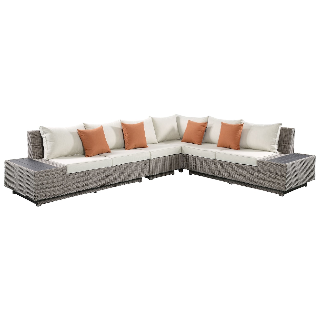 Acme Furniture Salena Patio Sectional & Cocktail Table