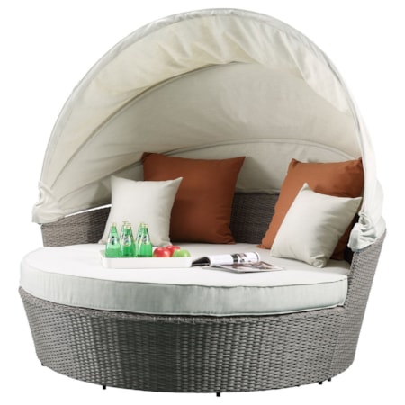 Patio Canopy Sofa &amp; Ottoman