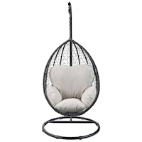 Contemporary Patio Swing Chair with Stand