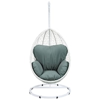 Contemporary Patio Swing Chair with Stand