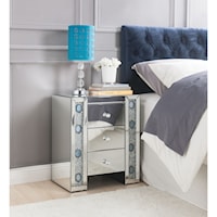 Glam 3-Drawer End Table
