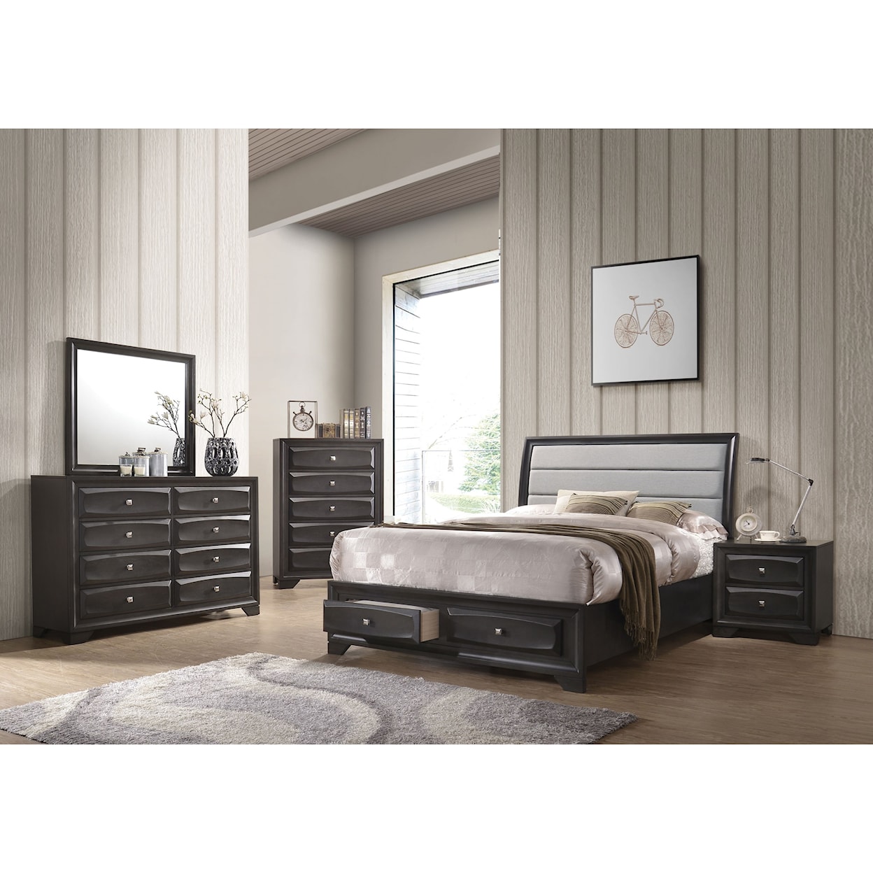 Acme Furniture Soteris 7pc Queen Bedroom Group