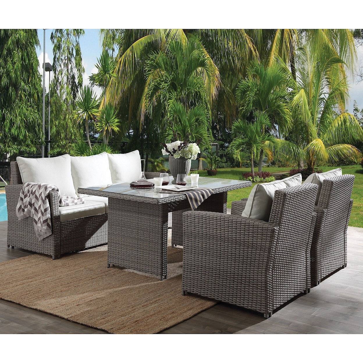 Acme Furniture Tahan Outdoor Dining Table