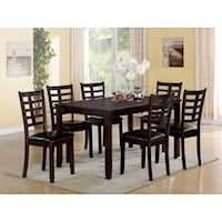 Dining Set with 6 Side Chairs