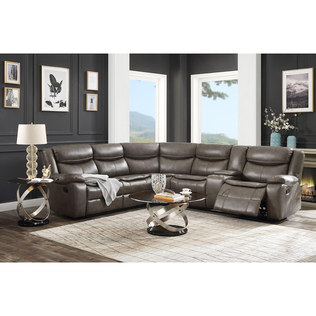 Acme Furniture Tavin Sectional Sofa