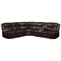 Contemporary Sectional Sofa with Manual Reclining